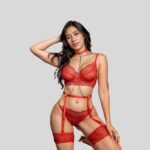 Conjunto Lenceria Rojo
