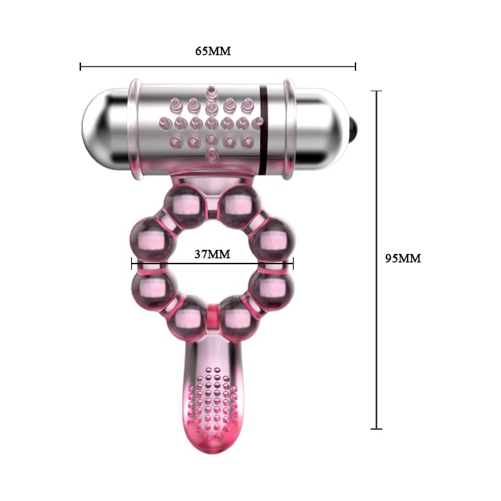 Pleasure Tongue Anillo Vibrador - Imagen 2